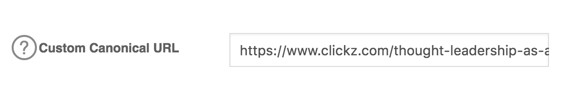 canonical tag